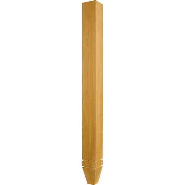 35 1/2 x 3 Thornton Vanity Leg in European Beech, Osborne Wood Products, Mfr#: 2718BCH